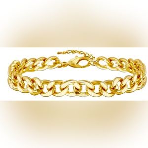 14k plated chain bracelet